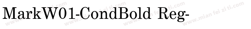 MarkW01-CondBold Reg字体转换